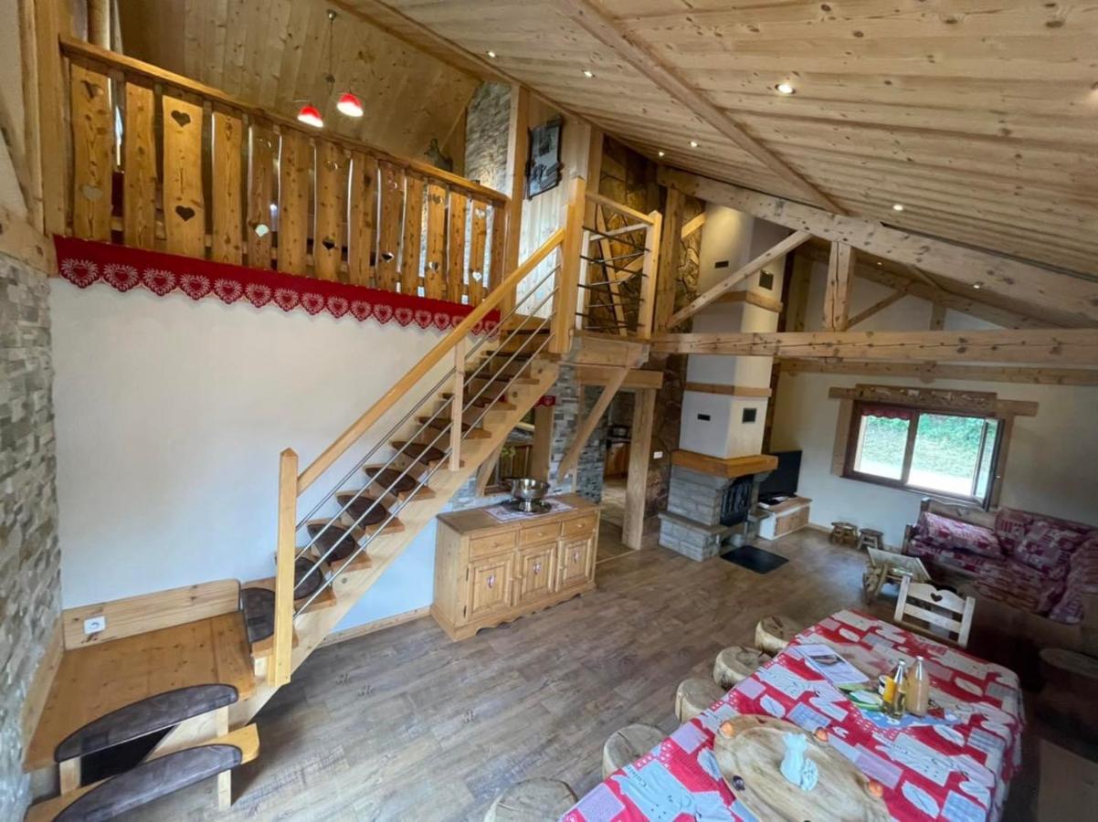 Chalet Spa Le Diamant Nathalie Mn La Rouge La Bresse Exterior foto