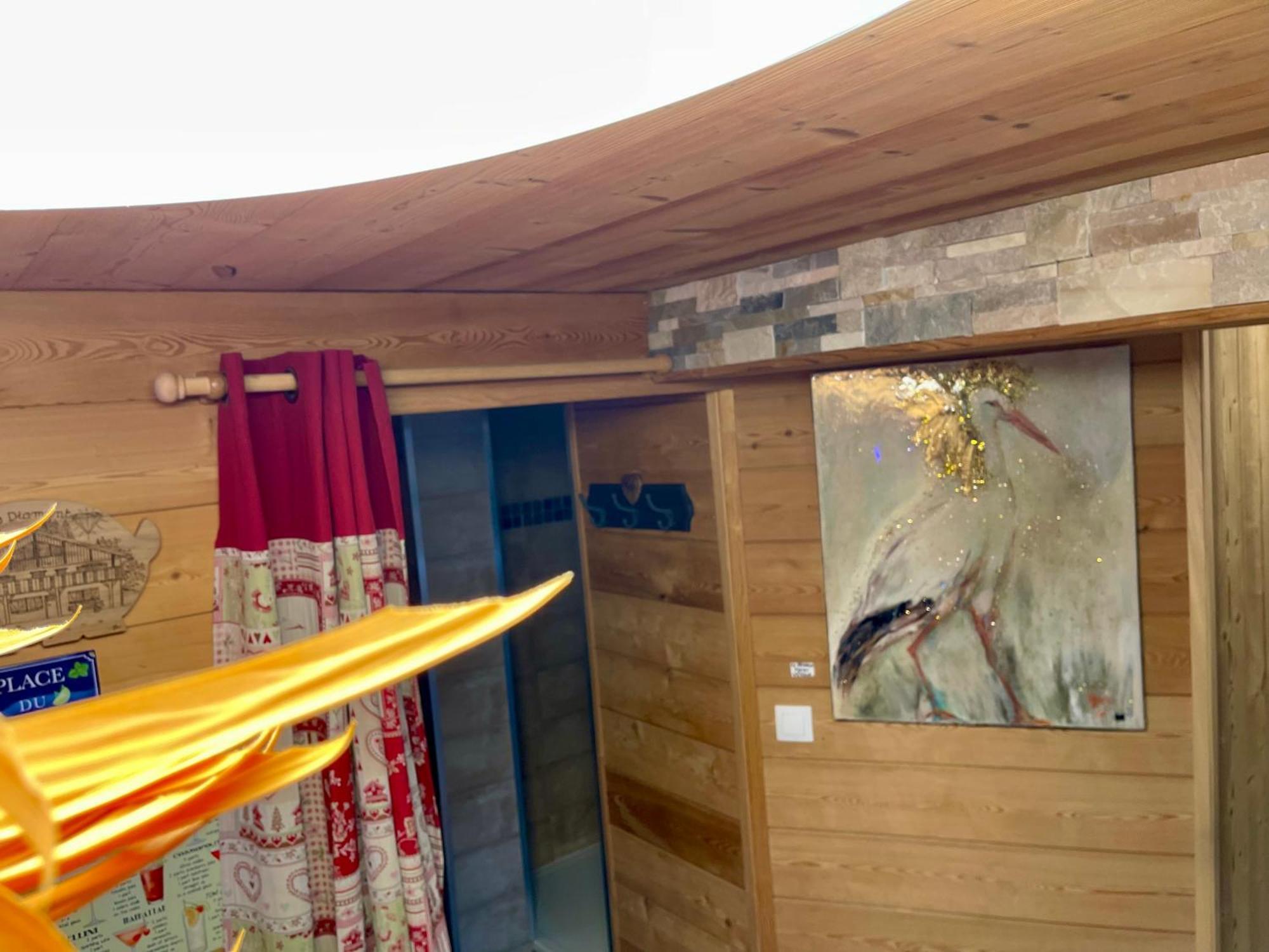 Chalet Spa Le Diamant Nathalie Mn La Rouge La Bresse Exterior foto